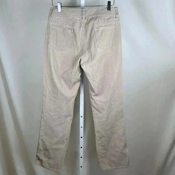 Banana Republic Size 8 Tan Corduroy Pants Straight Leg Preppy - Picture 2 of 10